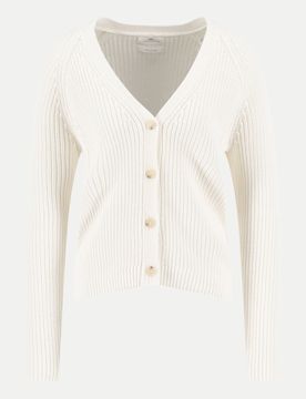 Casual-Fit Cardigan Weiß XXL