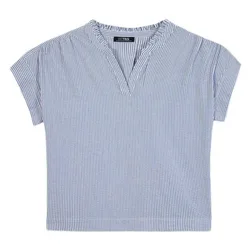 Blusa A Maniche Corte Babetmis Chambray / Blue 42