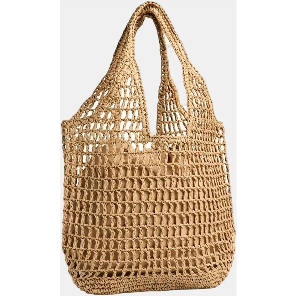 Bolso rejilla de paja de mujer - Pieces - FashionsVida