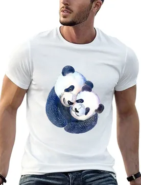 Love Pandas T-Shirt t shirts for man slim fit t shirt man cotton mens graphic t shirts T-shirt - Aliexpress - FashionsVida