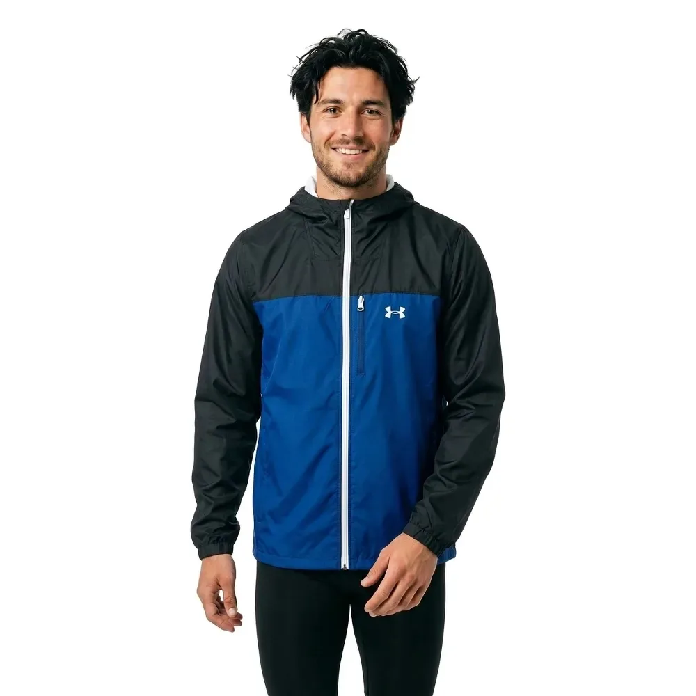 Giacca Cloudstrike Colorblock Shell Black / Tech Blue / Summit White L - Under armour - FashionsVida