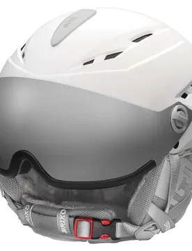 Casque Avec Visière Chione Matt White L unisex