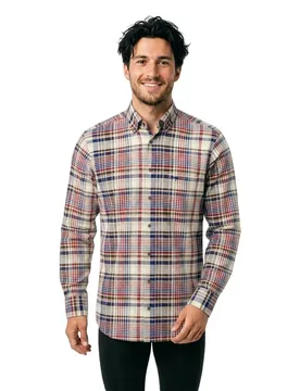 Camicia A Maniche Lunghe 15108090 Garnet Red 2XL