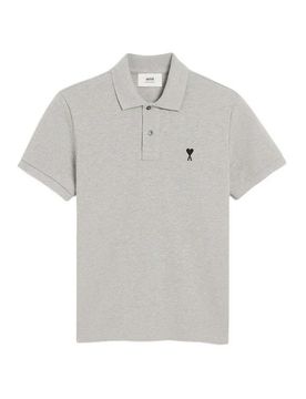 Ami Paris Polo De Coeur Contraste