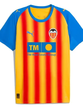 T-shirt à Manches Courtes Third Valencia Cf 25/26 Replica Sport Yellow / Red XL - Puma - FashionsVida