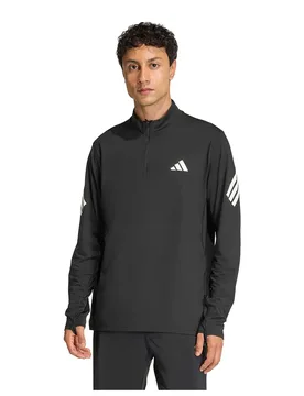Adi365 Iconic Half Zip Sweatshirt Black L Men - Adidas - FashionsVida