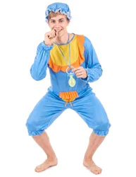 Lustiges Babykostüm für Herren blau-orange - male