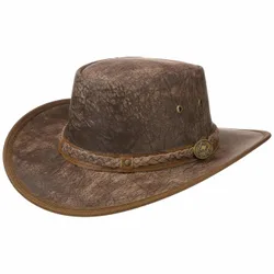 Springbrook Leather Hat by - light brown - Size: XXL (62-63 cm)