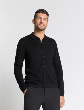 XL Pullover Full Button Polo male