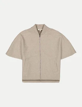 Jacke mit Dreiviertelärmel Beige M - Garcia - FashionsVida