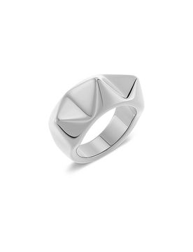 Ring PEAK RIVET Steel silber L damen