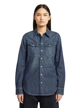 Chemise à Manches Longues Slim Western Antique Faded Hurricane 2XS