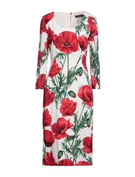 DOLCE&GABBANA Midi-Kleid Damen Weiß 30 Damen