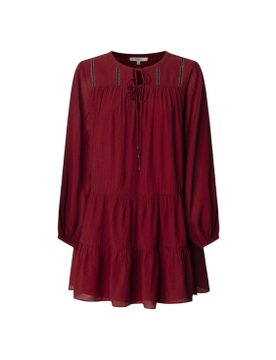 Para mujer. PL9537696 Vestido Paule (XS), Casual, Viscosa, Manga larga