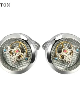 Exquisite Tourbillon Movement Cufflinks for Men Steampunk Gear Mechanism Wedding Groom Watch Cuff Links Relojes Gemelos - Aliexpress - FashionsVida