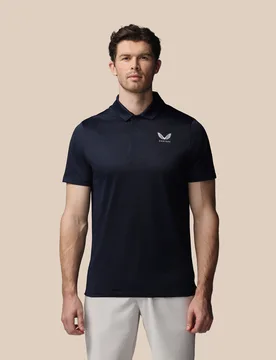 Men’s Golf Lvs Engineered Knit Short Sleeve Polo Top - Navy NAVY 2XL male - Castore - FashionsVida