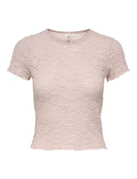 XS ONLFAITH S/S LACE TOP JRS female