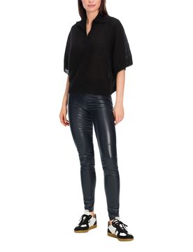 Cain Leggings aus Kunstleder Schwarz 40
