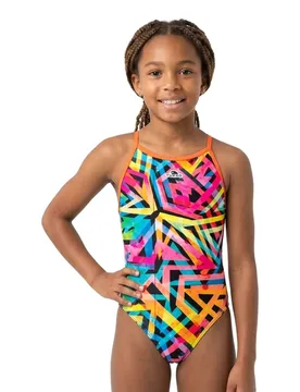 Geoflu Swimsuit Yellow 3-4 Years Girls - TURBO - FashionsVida