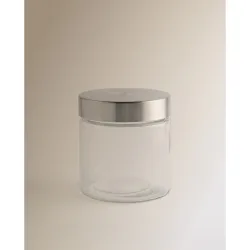 Bote de cristal con tapa