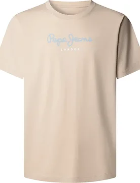 T-shirt à Manches Courtes Eggo Malt Beige M - Pepe jeans - FashionsVida
