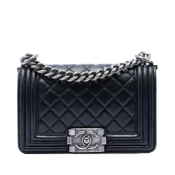Small Quilted Lambskin Boy Flap