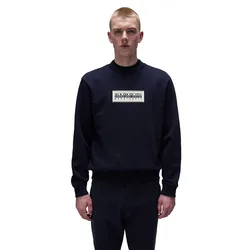 Felpa Box Logo Blue Marine L