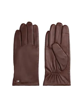 Gants en cuir marron S/M - Tommy hilfiger - FashionsVida