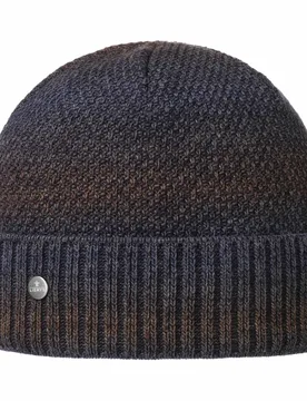 Carnell Cuffed Beanie by - brown-blue - Size: One Size - Lierys - FashionsVida