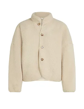 Chaqueta de aspecto de piel crema M - Penn&ink - FashionsVida