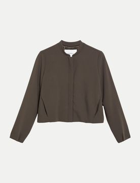 Comma Boxy-Fit Jacke Braun 38