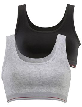 H.I.S Sujetador gris / negro
