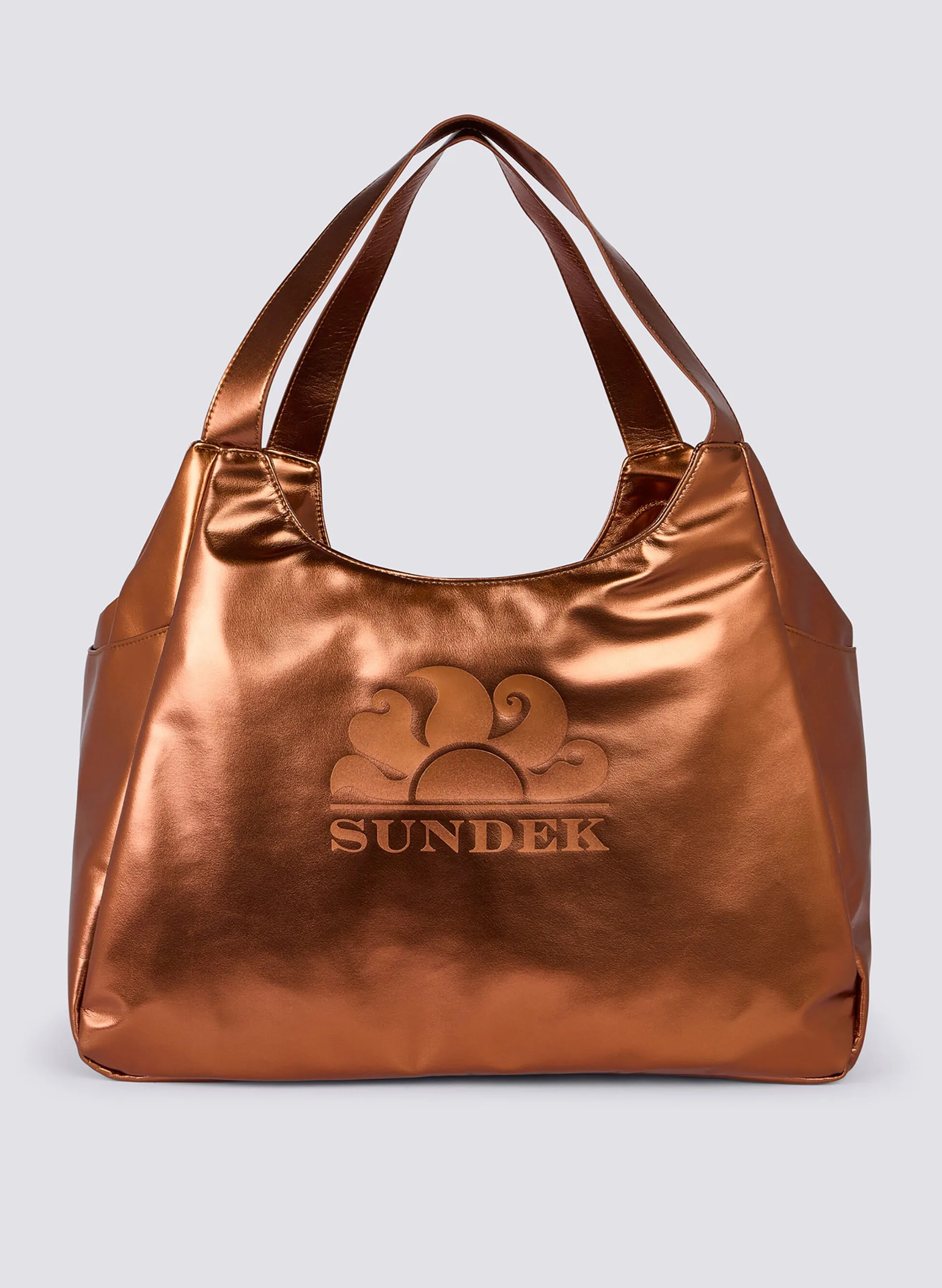 BORSA SHOPPER LAMINATA CON LOGO UNI - Sundek - FashionsVida