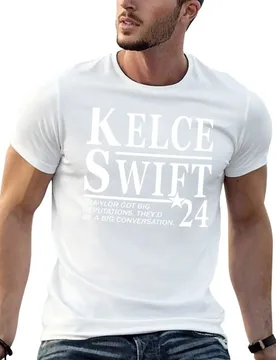 KELCE SWIFT 2024 T-Shirt funny t shirts cotton t shirt man designer cotton t shirt pack T-shirt - Aliexpress - FashionsVida