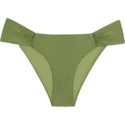 Braga de bikini Salvia con cobertura media, fruncida y forro