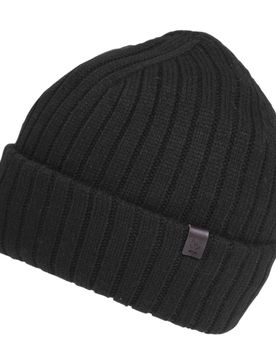 Bonnet Maille Côtelée Noir noir Tailleunique