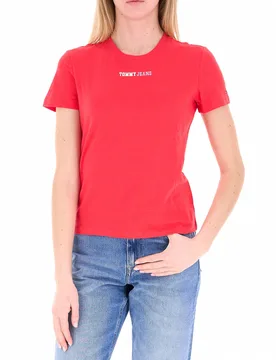 T-shirt in cotone ROSSO S - Tommy hilfiger - FashionsVida