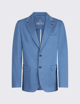 LIU JO giacca in raso uomo blu