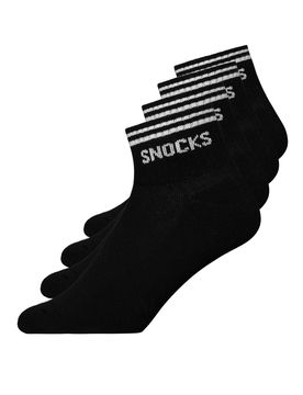 SNOCKS Calcetines negro / blanco