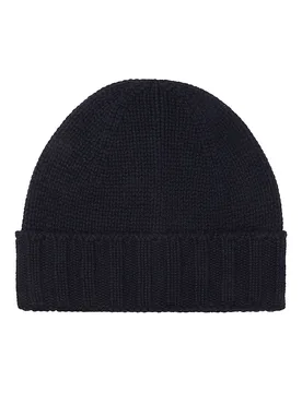Bonnet en cachemire - Haube bleu marine - Gran Sasso - FashionsVida