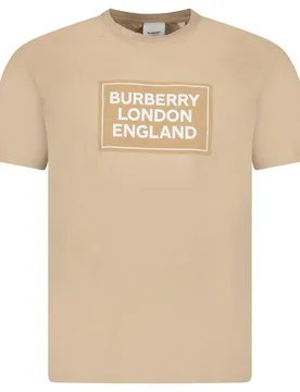 Burberry Beige Cotton T-Shirt - Burberry - FashionsVida