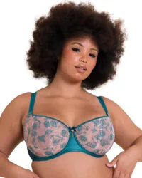 Womens St046100 Entwined Balcony Bra - Blue - Size 36g
