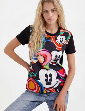T-shirt Mickey Mouse par M. Christian Lacroix BLACK XS female - Desigual - FashionsVida