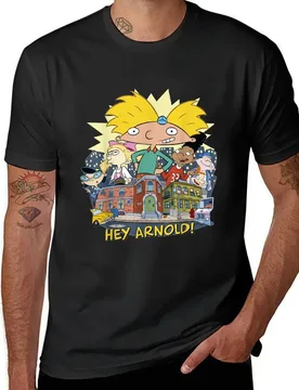 Hey Arnold Neighborhood Poster Helga Crush Cartoon Shortaki Sticker Art Friends Logo Retro T-Shirt - Aliexpress - FashionsVida