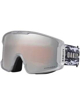 Masque de ski - Line Miner L Ayumu Hirano Signature Prizm Black en Silicone - Blanc - Oakley - FashionsVida