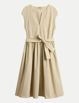 Kurzes Kleid aus Popeline Beige M - Woolrich - FashionsVida