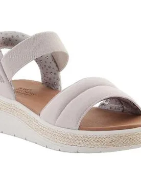 Keilabsatzsandalen Sandales Avec Décor En Jute Taupe 37;38;39;40;41 - Skechers - FashionsVida