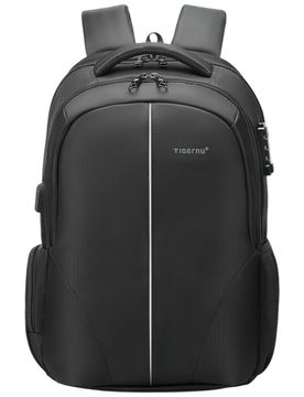 Zaino da Viaggio Impermeabile TSA USB per Laptop 15.6'' 22L Nero