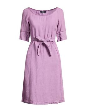 Midi-Kleid Damen Lila 38 Damen