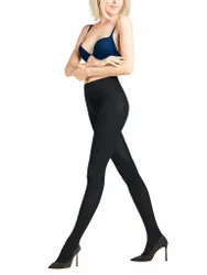 Strickstrumpfhose FAMILY black schwarz 42-44 damen
